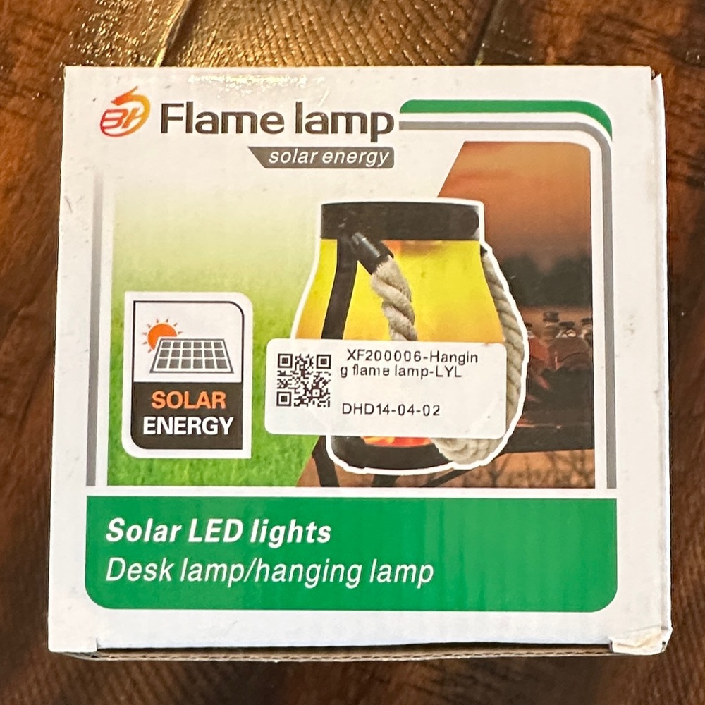 Flame Lamp Solar Energy Lantern - Yellow Flame Design — Set of 4 - Picture 4 of 7